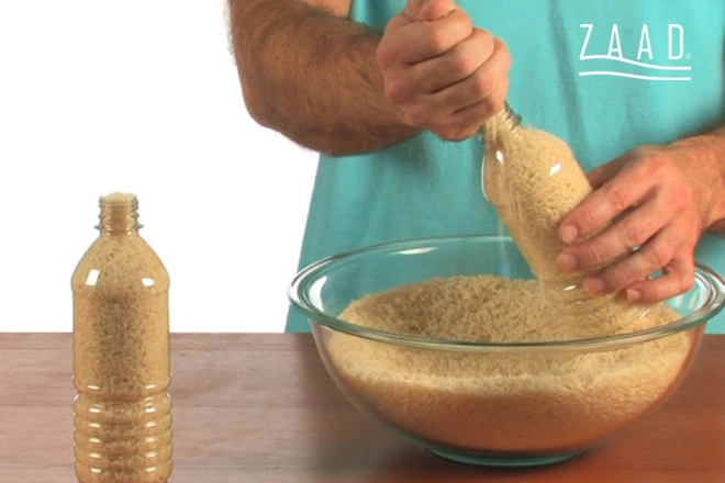 نگهداری از برنج در بطری