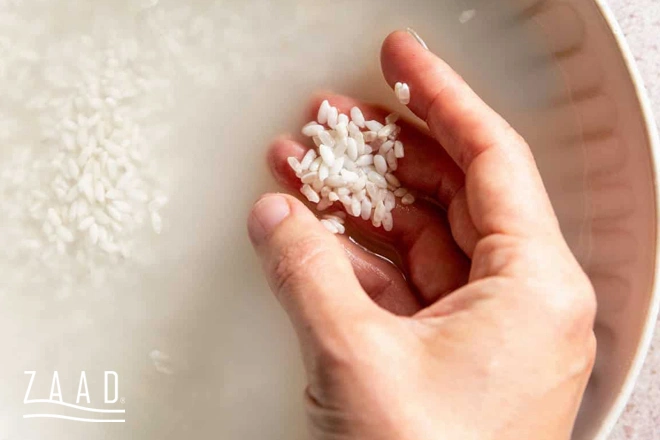 برنج خیس خورده