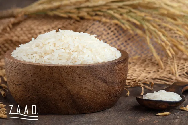 برنج پخته در کاسه