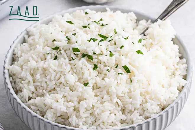 برنجه پخته در کاسه