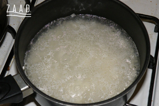 برنج در حال پخت