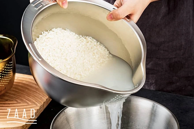 طرز تهیه برنج آبکش بدون خیس کردن