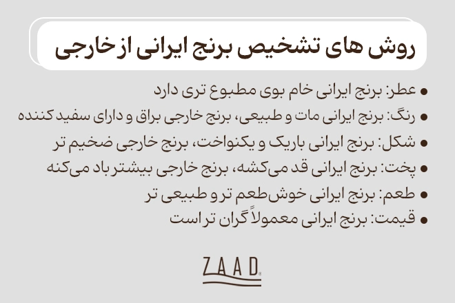 روش های تشخیص برنج ایرانی از خارجی