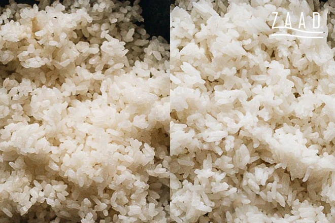 مقایسه برنج ساده و برنج قد کشیده