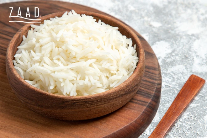 برنج استخوانی پخته شده