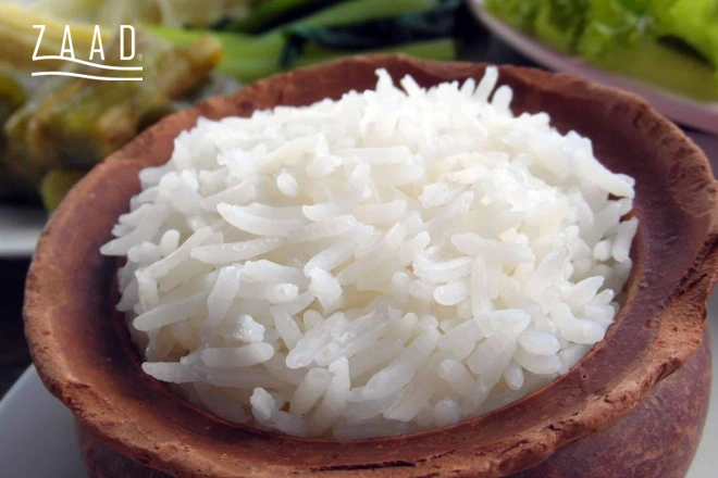 برنج دم سیاه پخته شده