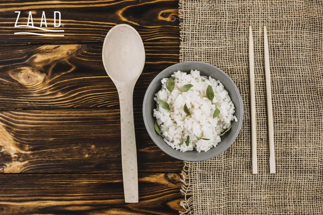 برنج فجر تراریخته پخته شده